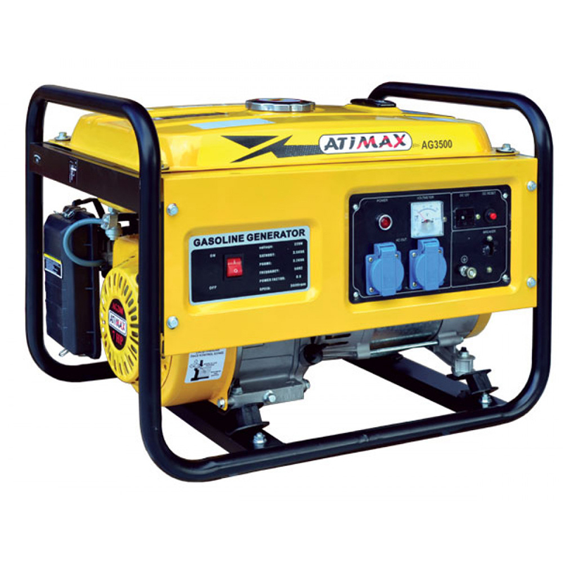 Генератор бензиновий ATIMAX 1 фаза (220В), 2,5кВт, (AG-3500)